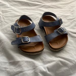 Jean material sandals